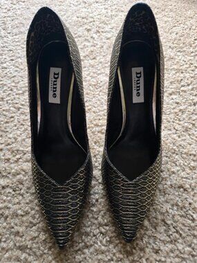 Dune London Size 38 (7-7.5 US) Sweetheart Topline Heels